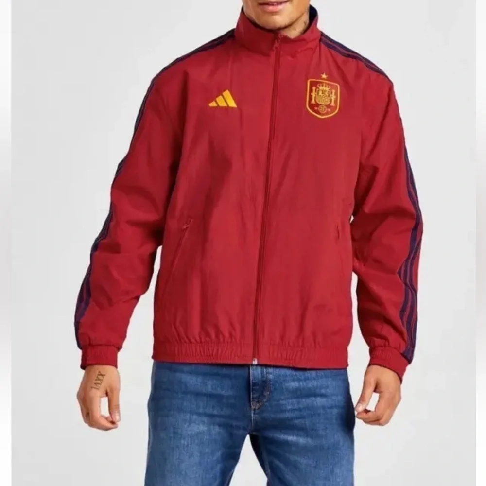 NWT ADIDAS Spain National Soccer Team Anthem Men’s Jacket Reversible